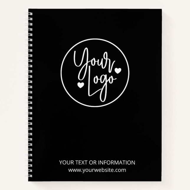 Cuaderno Empresa con logotipo corporativo Minimalista (Anverso)