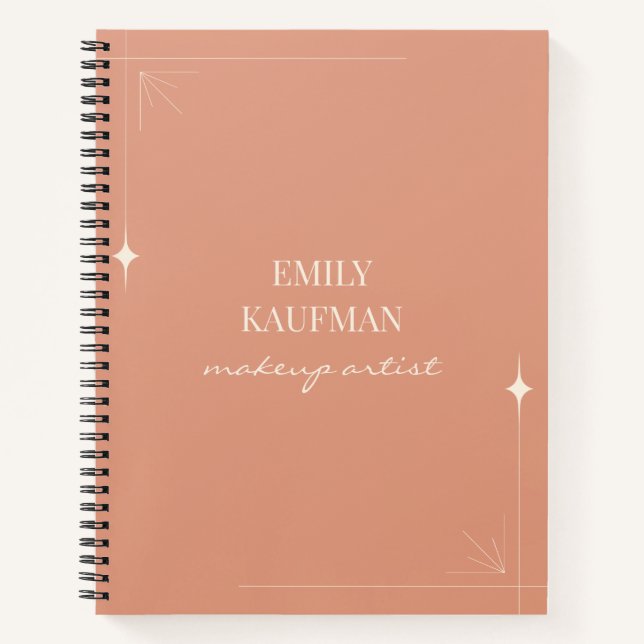 Cuaderno Empresa de artistas de maquillaje profesional mini (Anverso)