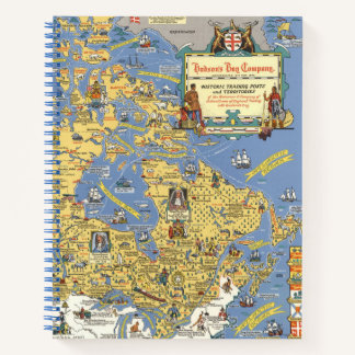 Cuaderno Empresa de Bahía de Hudson - Mapa de Canadá