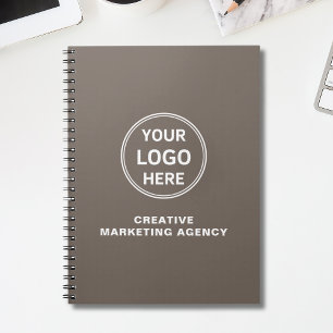 Cuaderno Empresarial Beige Logo Personalizado Mode