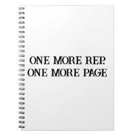 Cuaderno Empujar más duro - Gimnasio y portátil con motivos