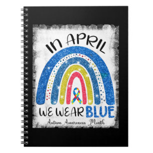 Cuaderno En abril usamos azul, mes de concientización sobre