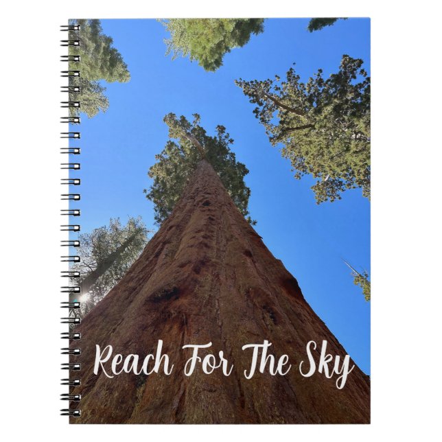 Cuaderno en blanco con secuoyas de Yosemite (Frente)