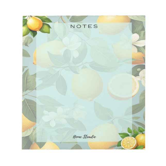 Cuaderno en Blanco Vida de Limón (Frente)