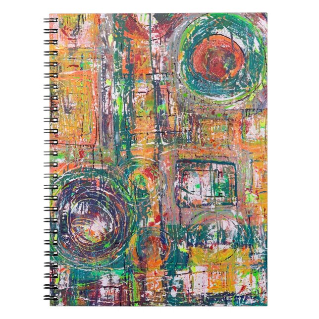 Cuaderno En el bloc de notas de cuero (Frente)