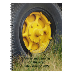 Cuaderno En el diario de viajes del Viaje por Carretera
