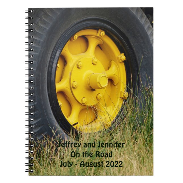 Cuaderno En el diario de viajes del Viaje por Carretera (Frente)
