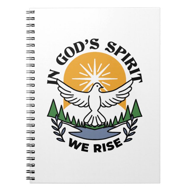 Cuaderno En el espíritu de Dios que levantamos - Fe y liber (Frente)