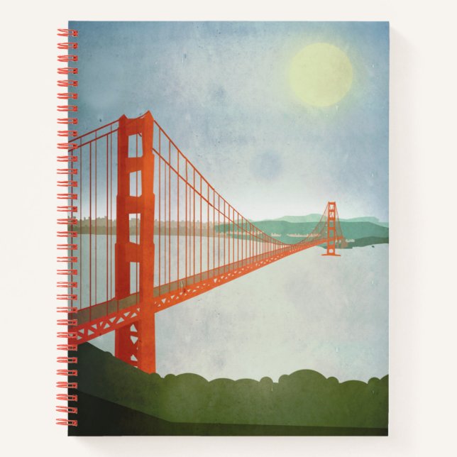 Cuaderno En el puente Golden Gate (Anverso)