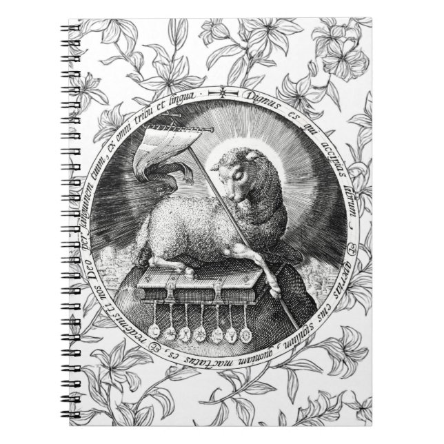 Cuaderno en espiral Agnus Dei Cordero de Dios  (Frente)