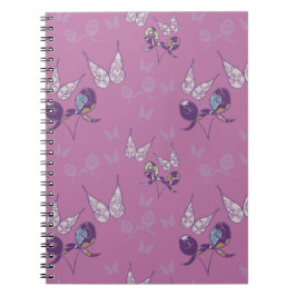 Cuaderno en espiral Alegría de Mariposas (Púrpura)