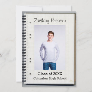 Cuaderno en espiral - Anuncio de graduación