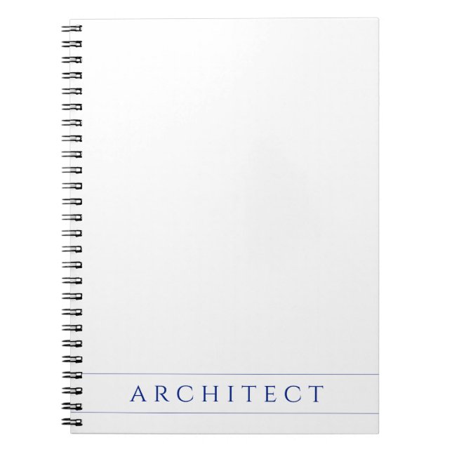 Cuaderno en espiral ARCHITECT 6.5x8.75 / Azul Mari (Frente)