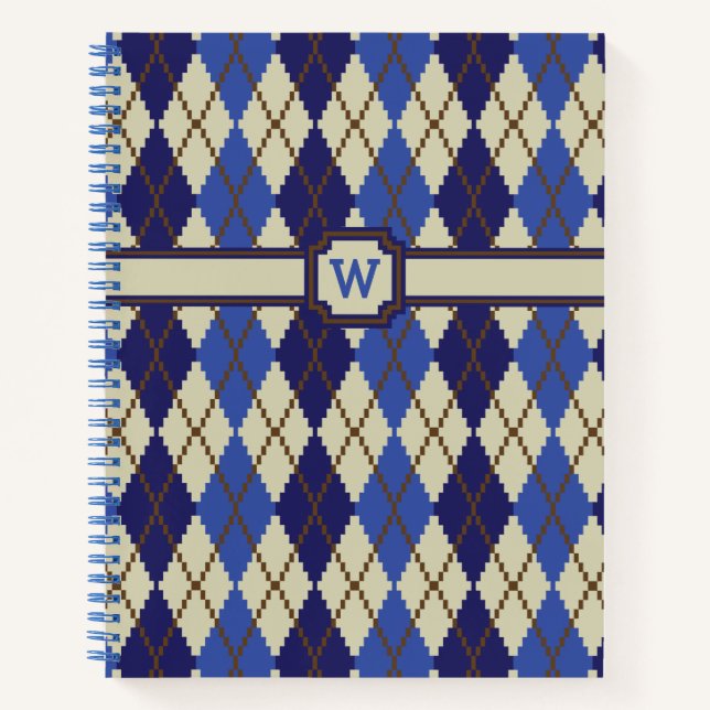 Cuaderno en espiral Argyle de Scone de Arándano Az (Anverso)
