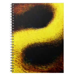 Cuaderno en espiral, arte digital abstracto de pol