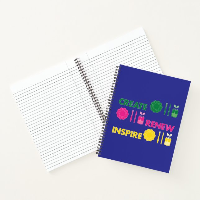 Cuaderno en espiral Artsy Spring Knolling (Interior)