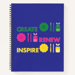 Cuaderno en espiral Artsy Spring Knolling