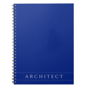 Cuaderno en espiral azul marino para arquitectos 6