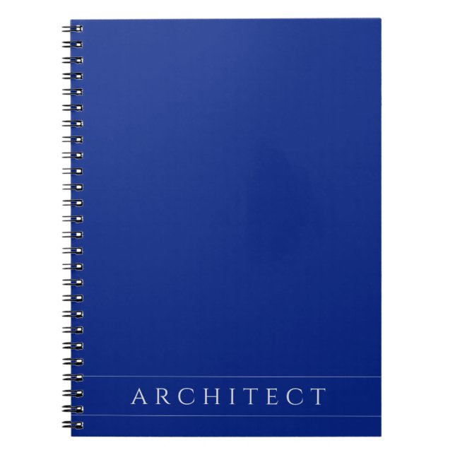 Cuaderno en espiral azul marino para arquitectos 6 (Frente)