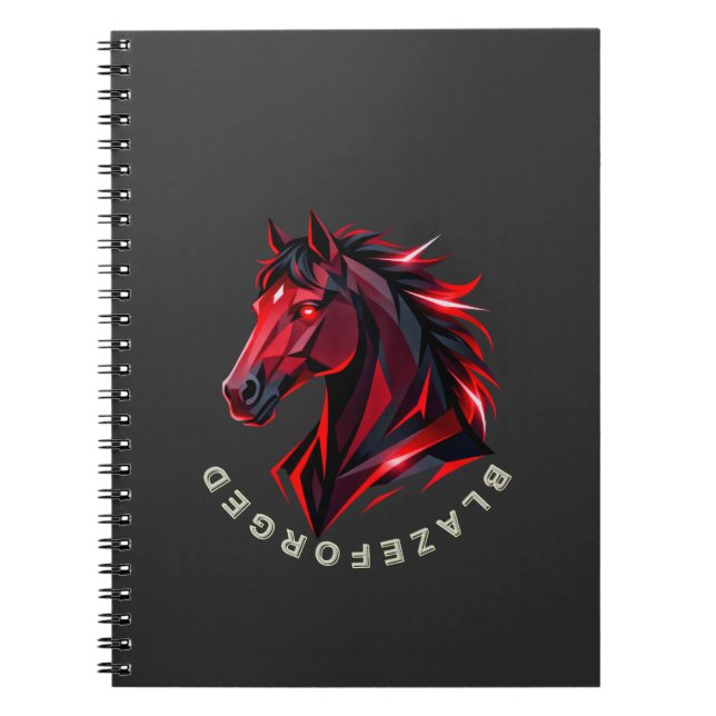 Cuaderno en espiral BlazeForge Red Horse (Frente)