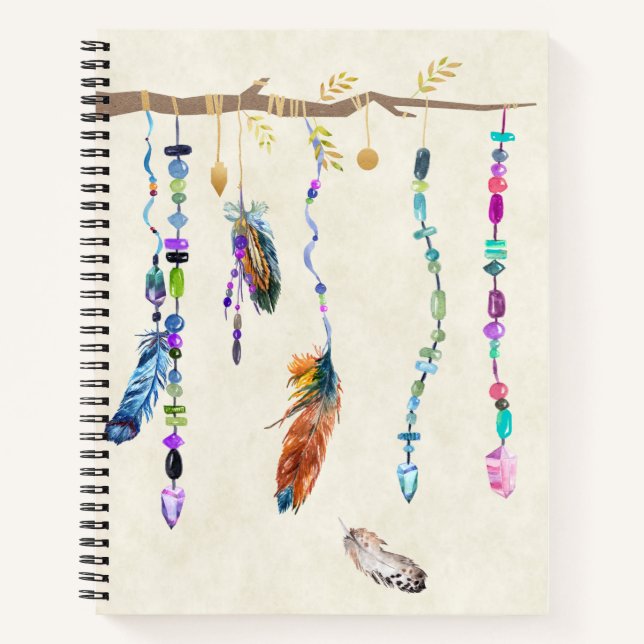Cuaderno en espiral boho (Anverso)