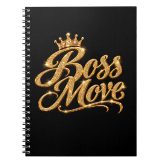 Cuaderno en espiral Boss Move Gold Crown