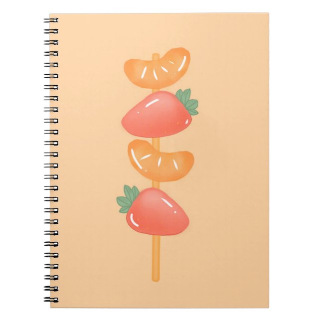 Cuaderno en espiral-brocheta de frutas   (Frente)