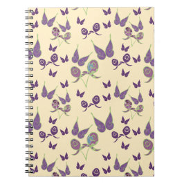 Cuaderno en espiral Butterfly Joy en crema