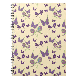 Cuaderno en espiral Butterfly Joy en crema