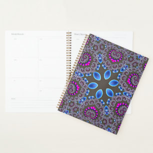 Cuaderno en espiral celeste