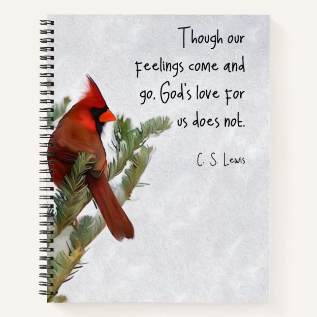 Cuaderno en espiral con cita de C.S. Lewis (Anverso)