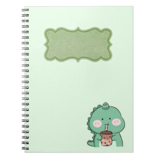 Cuaderno en espiral con dinosaurio para niños