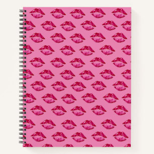 Cuaderno en espiral con diseño de Labios Suculento