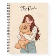 Cuaderno en espiral con estética linda "Mantén una