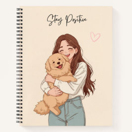 Cuaderno en espiral con estética linda "Mantén una