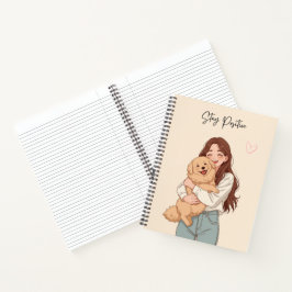Cuaderno en espiral con estética linda "Mantén una