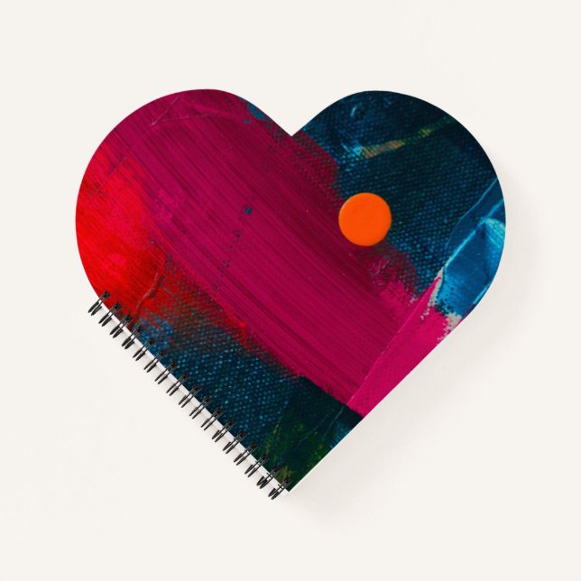 Cuaderno en espiral con forma de corazón (Anverso)