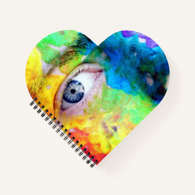 Cuaderno en espiral con forma de corazón (Anverso)