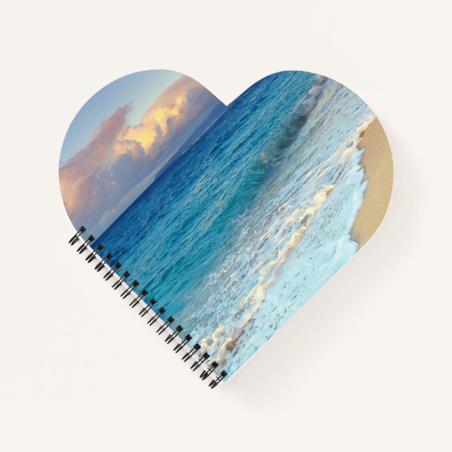 Cuaderno en espiral con forma de corazón (Anverso)