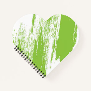 Cuaderno en espiral con forma de corazón