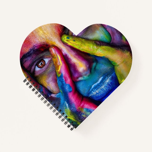 Cuaderno en espiral con forma de corazón (Anverso)