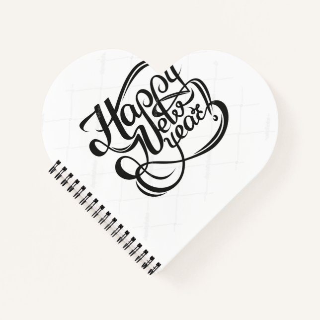 Cuaderno en espiral con forma de corazón (Anverso)