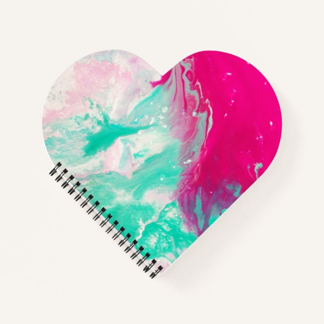 Cuaderno en espiral con forma de corazón (Anverso)