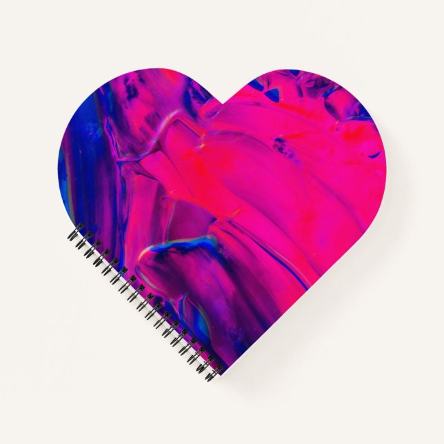 Cuaderno en espiral con forma de corazón (Anverso)