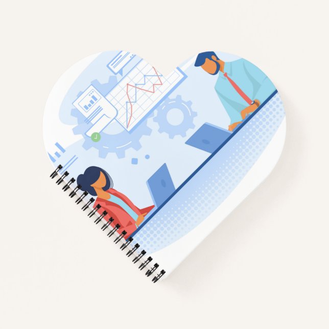 Cuaderno en espiral con forma de corazón (Anverso)