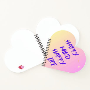 Cuaderno en espiral con forma de corazón – Motivac