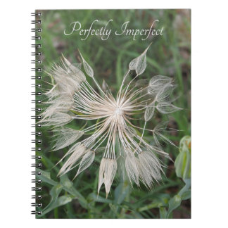 Cuaderno en espiral con foto de puff parcial