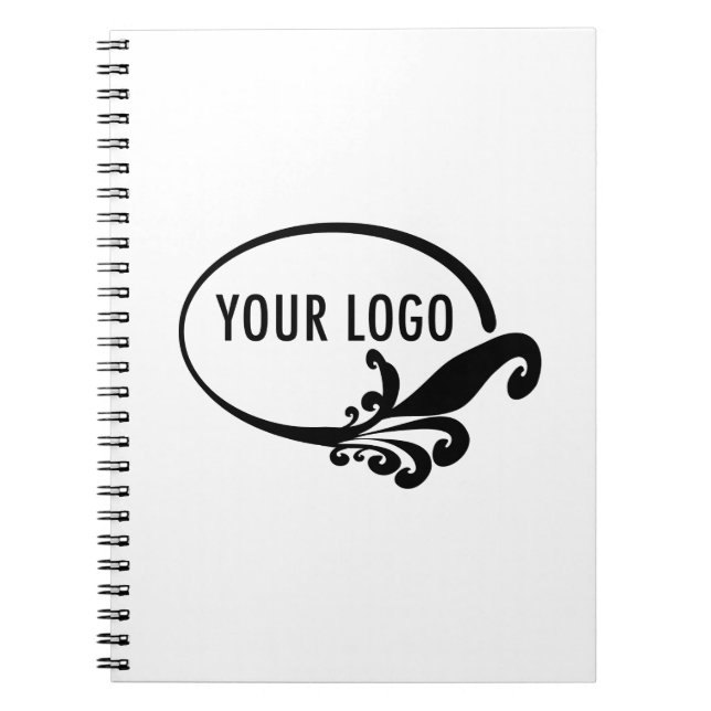 Cuaderno en espiral con logotipo comercial persona (Frente)