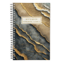 Cuaderno en espiral con nombre personalizado de ta