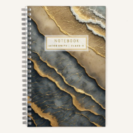 Cuaderno en espiral con nombre personalizado de ta